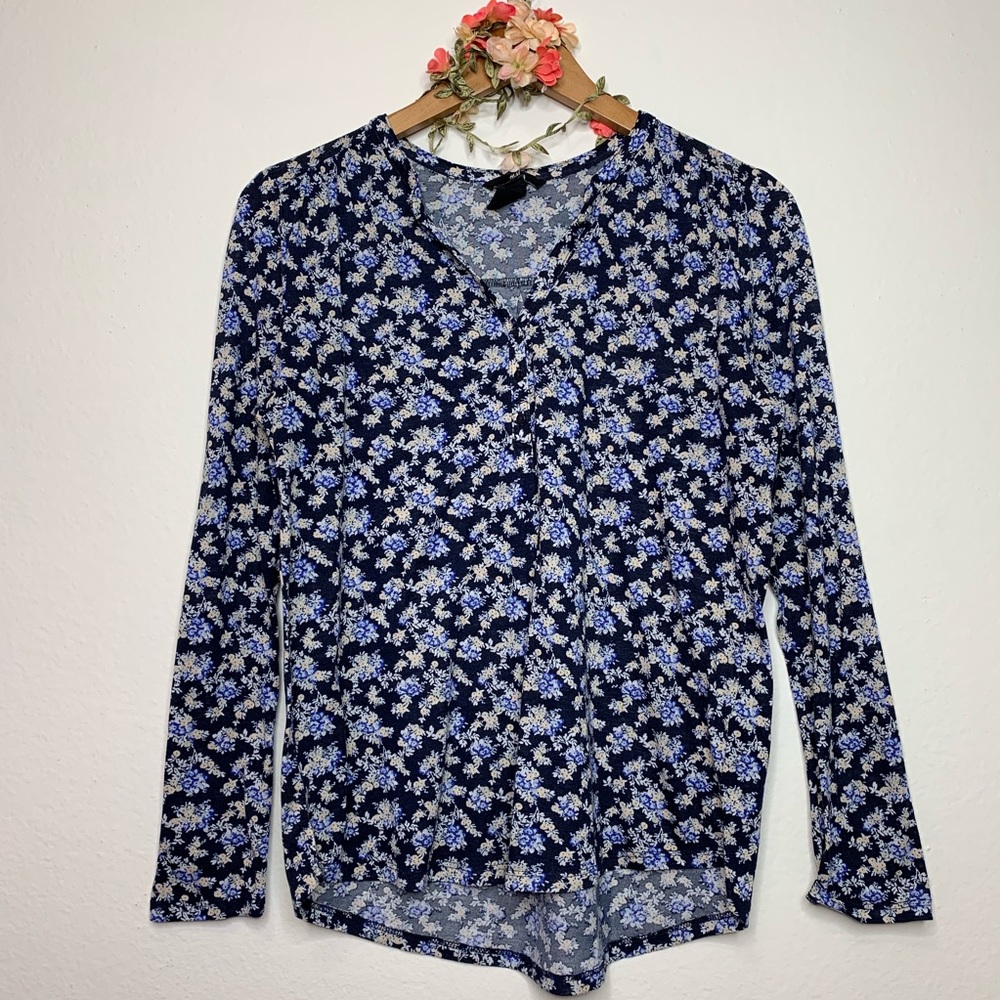 H&M Floral Long Sleeves Top